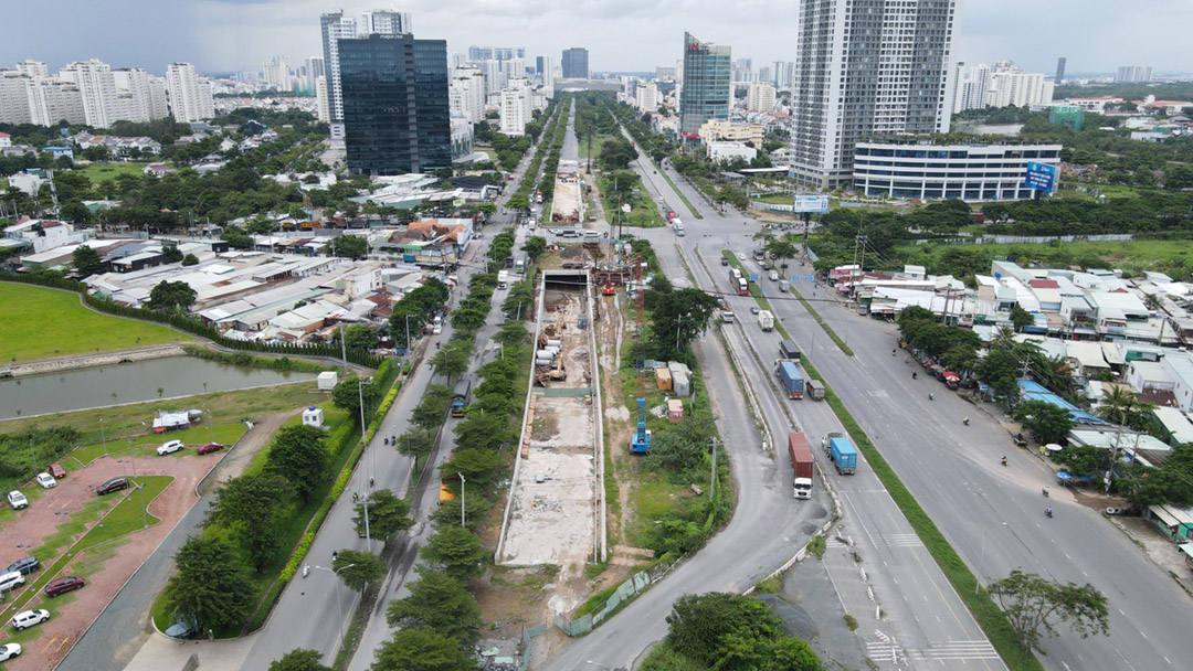 Dự án Hầm chui Nguyễn Văn Linh va Nguyên Hữu Thọ, Quận 7