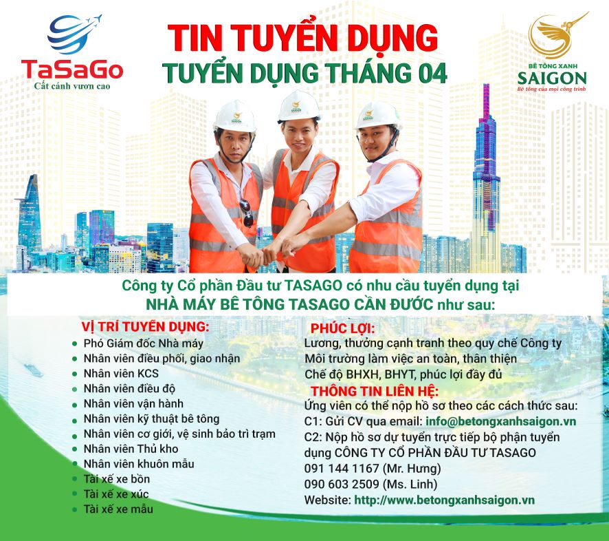 tuyển dụng tháng 4
