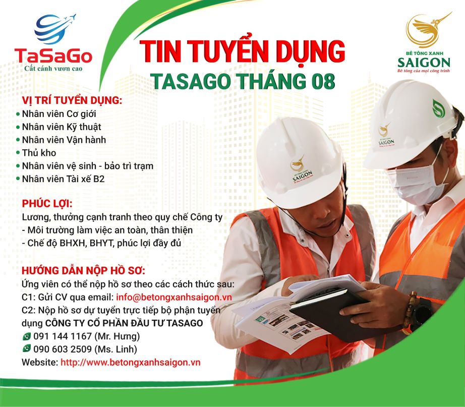 tuyển dụng tháng 8